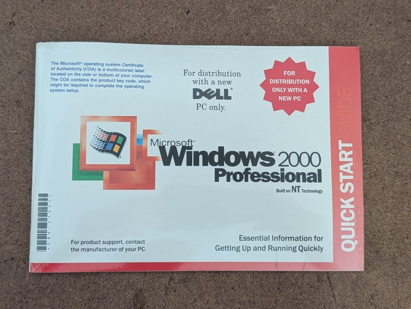 Dell Microsoft Windows 2000 Professional Reinstallation CD W2K+SP3 New
