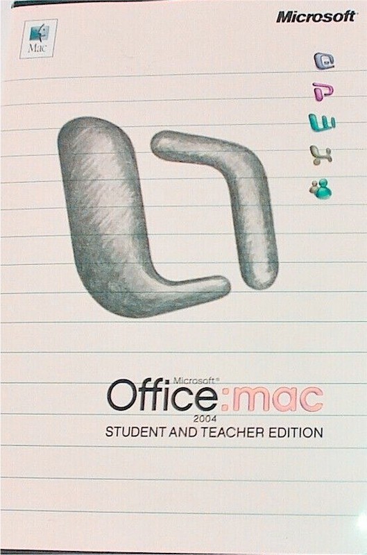 SOFTWARE Microsoft Office 2004 Student and Teacher Edition for Mac Genuine