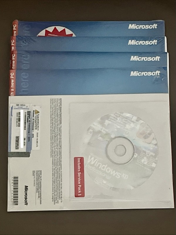 MICROSOFT WINDOWS XP PROFESSIONAL FULL VERSION w/SP1, NEW SEALED gallery