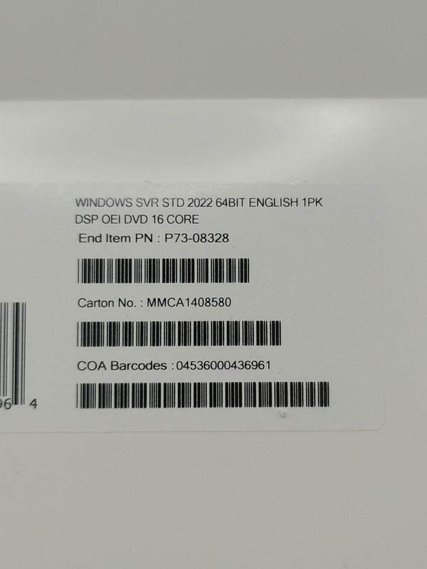 Microsoft Windows server 2022 datacenter 64Bit 16 Core License Key DVD gallery