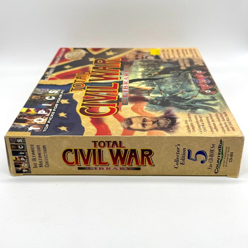 Total Cival War Library Big Box PC Cd-Rom 5 Disc Set Sealed Unopened 1997 gallery