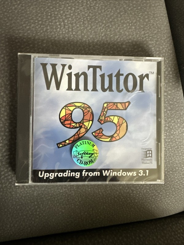 WIN TUTOR 95 (PC CD-ROM in Jewel Case) 1995, Brand New Factory Sealed gallery