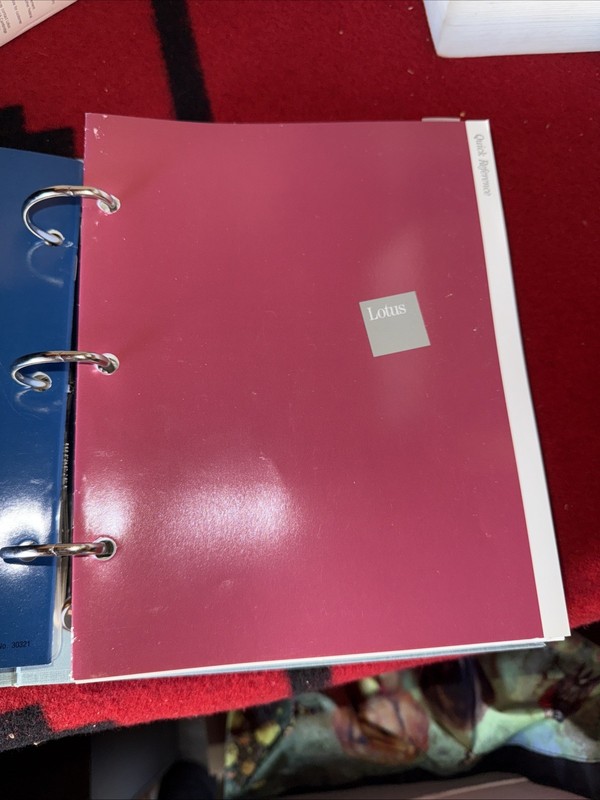 VTG LOTUS 123 1-2-3 Software Release 2.01 Floppy Disk Manual Reference 1986 IBM gallery