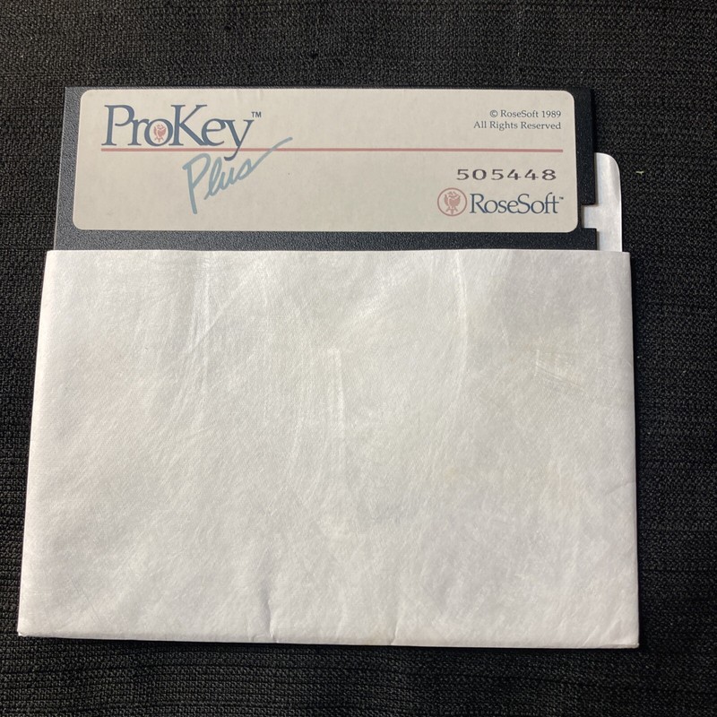 Vintage Computer Software ProKey Plus RoseSoft 505448 Commodore 64 Program