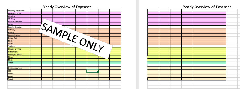 Excel Budget Template | Personal Finance Spreadsheet | 12 Month Budget Tracker gallery