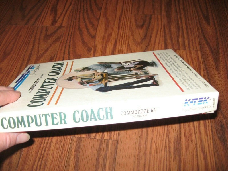 Computer Coach Commodore 64 C64 Program with box and insert - Tested gallery