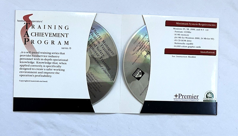 Food Safety Certification Training Achievement Program Premier 2 CDS gallery
