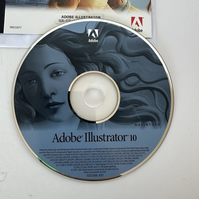 Adobe Illustrator 10 For Macintosh CD Vintage With Serial Number gallery