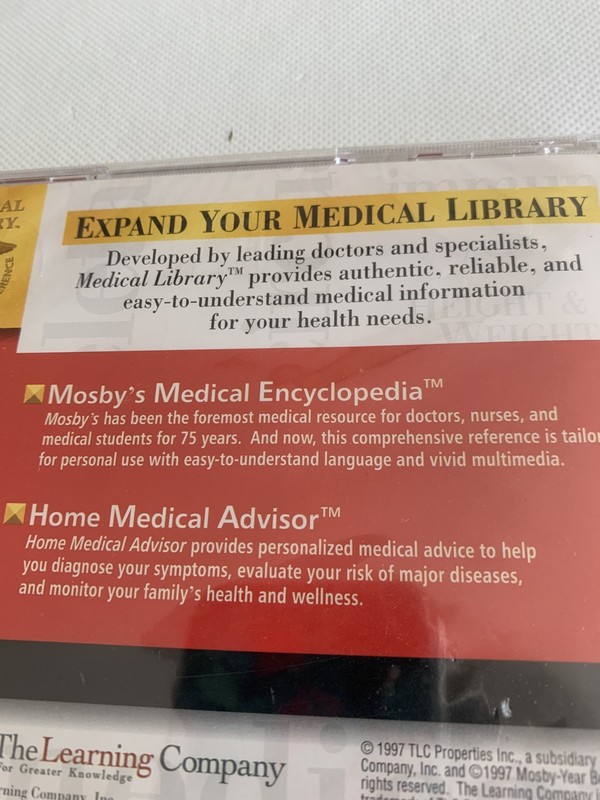 NEW CD Mosby's Medical Encyclopedia V2.0 Atlas Human Body The Learning Company gallery