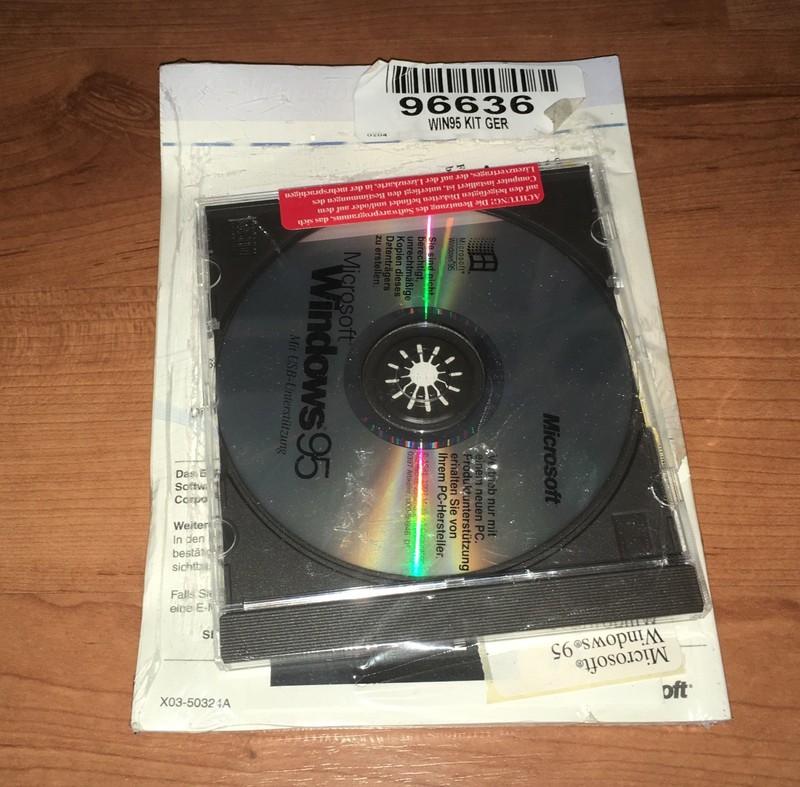 Microsoft Windows 95 DE Dell + Manual + License Operating System CD New and Original Packaging gallery