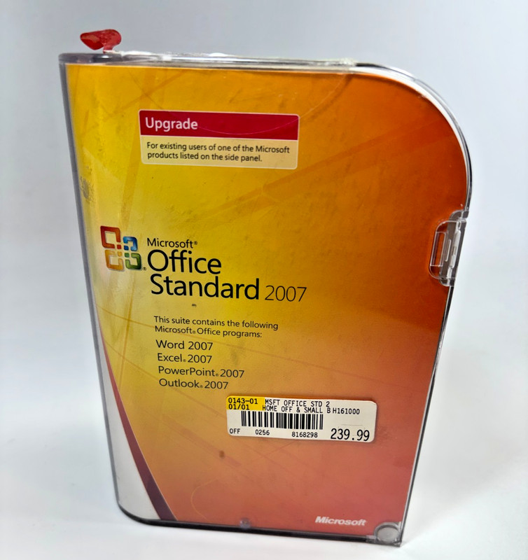 New $239.99 Microsoft Office Standard 2007 Upgrade Word Excel PowerPoint Outlook