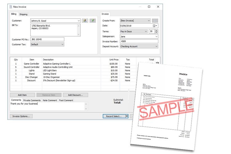 Express Accounts Easy Accounting Software for Apple Macintosh NCH gallery