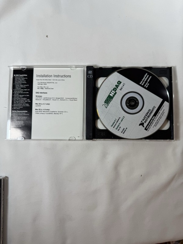 NI-DAQ Data Acquisition Driver Software 2-Disc Set - Windows 2000/NT/9x, Mac OS gallery