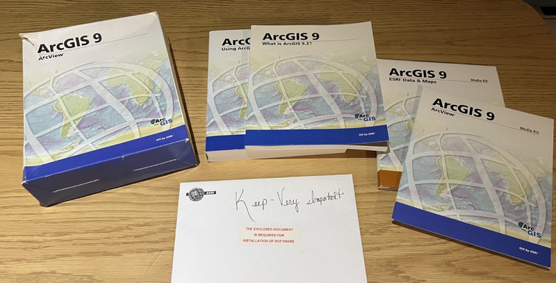 ArcGIS 9 Complete Set ArcView 9.2 Data & Maps Media Kit & Software GIS by ESRI gallery