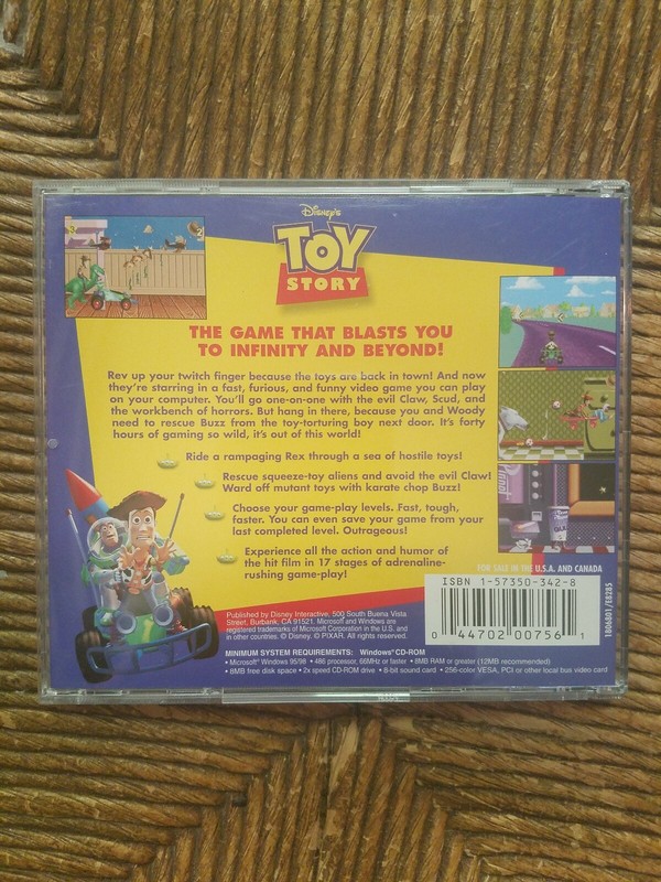 DISNEY TOY STORY POWER PLAY - PC CD ROM - WINDOWS 95/98 - 1996 Buzz gallery