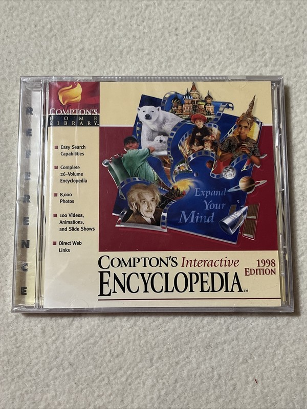 CD-ROM Compton’s Home Library Interactive Encyclopedia 1998 Edition NEW/Sealed