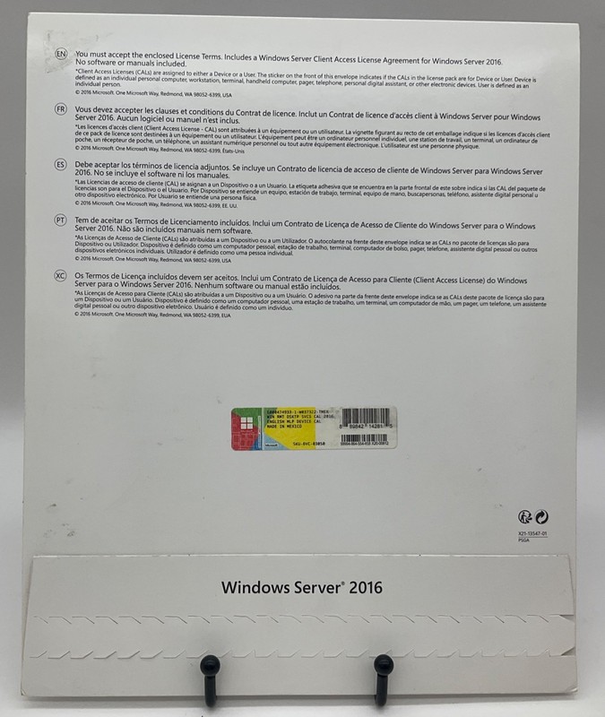 Windows Server 2016 CAL Client Access License For Device 1 USER 6VC-03050 NEW gallery