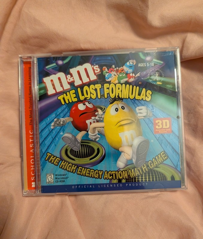 M&M’s The Lost Formulas 3D Early Learning Mathematics Mars CD-ROM (2000) Win/Mac