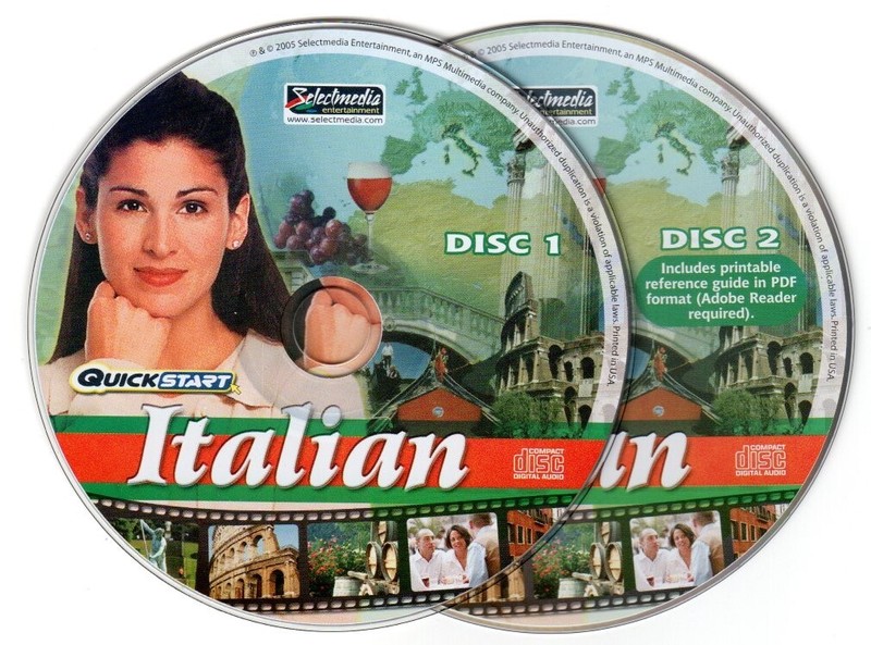 QuickStart Italian (2 AUDIO CD SET) – NEW CDs in SLEEVE