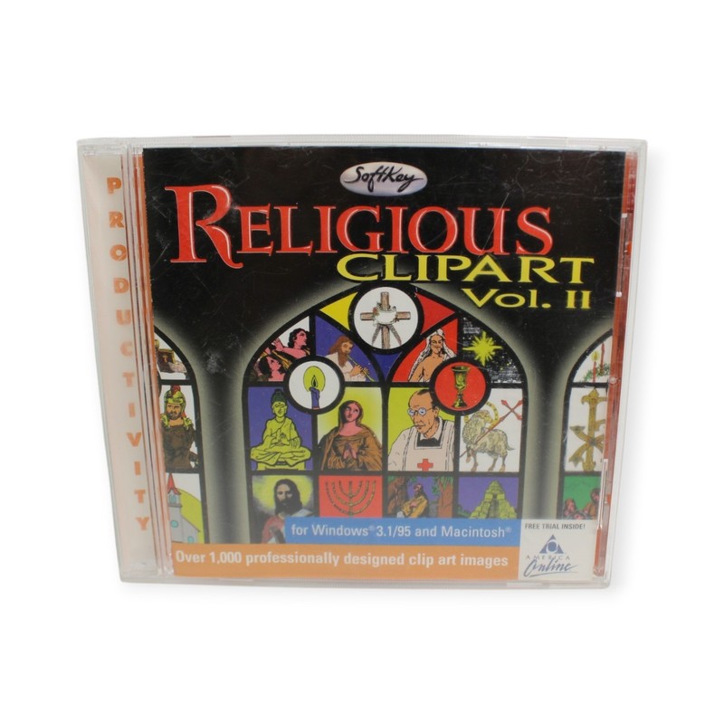 SoftKey Religious CLIPART Vol. II CD-ROM for Windows 3.1/95 & Macintosh Classic