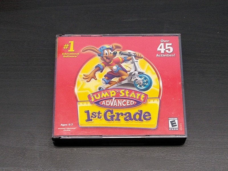 JUMPSTART 1st Grade 2010 Advanced 3-Disc Set PC CD Math Reading Spelling