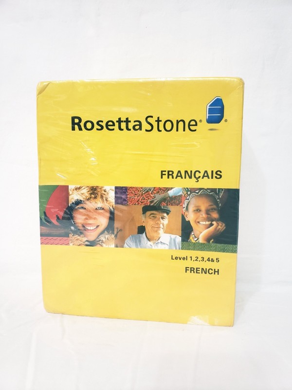 Rosetta Stone French Francais Level 1-5 WIN/MAC CD Rom Version 3 NEW SEALED