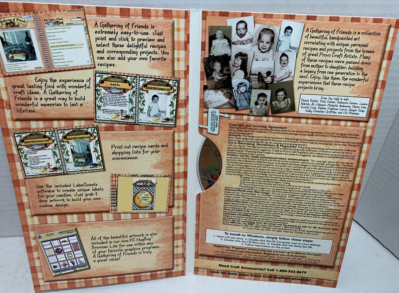 Provo Craft HUGWARE Recipe Vol #1 CD Recipes Fonts & Images Labels gallery