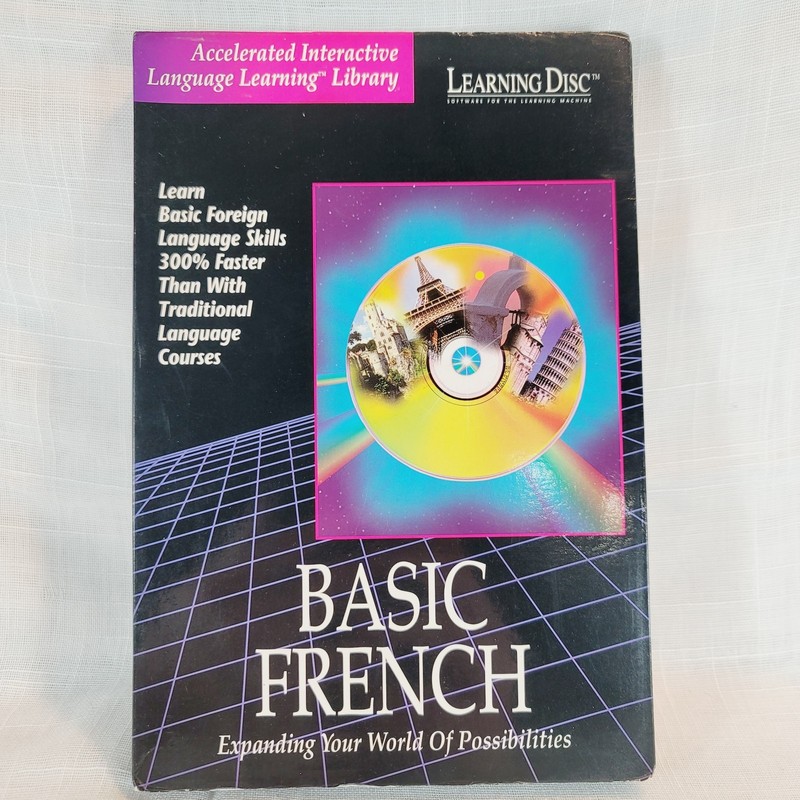 Basic French Language Learning Disc For Zygon Learning Machine 1994 *Read*