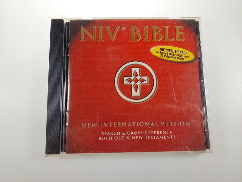 BIBLE NIV New Int’l Version Search & Cross Reference 1998 Jewel Case Win 3. 1