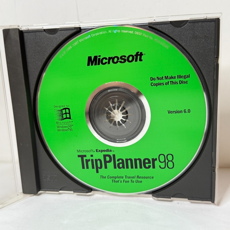 Microsoft Trip Planner 98 6.0 Disc Only [GOOD] Windows Software CD-ROM PC *B2G2* gallery