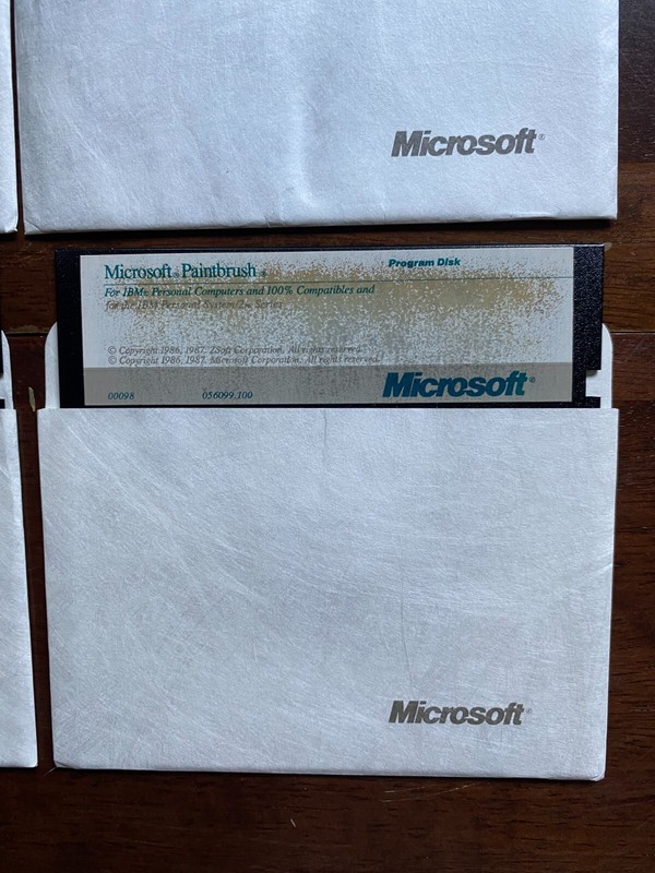 VTG 1987 Microsoft Mouse and Paintbrush - 5.25" Floppy Expert Menus gallery