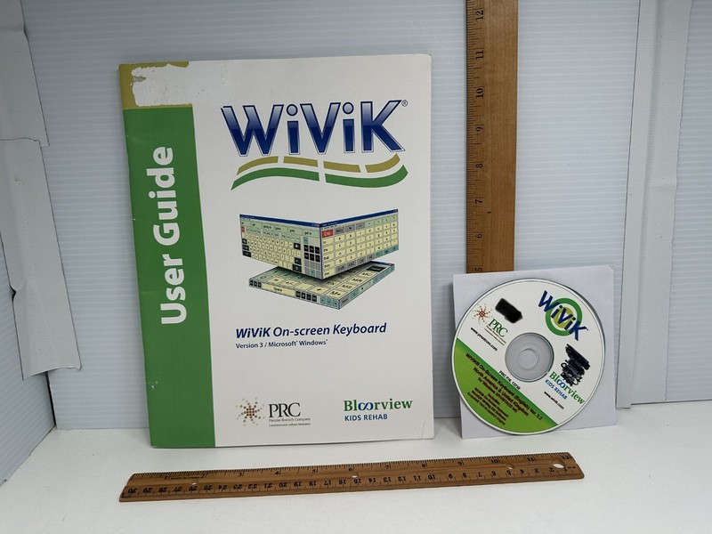 WiViK On-screen Keyboard Version 3 Microsoft Windows Bloorview Kids Rehab