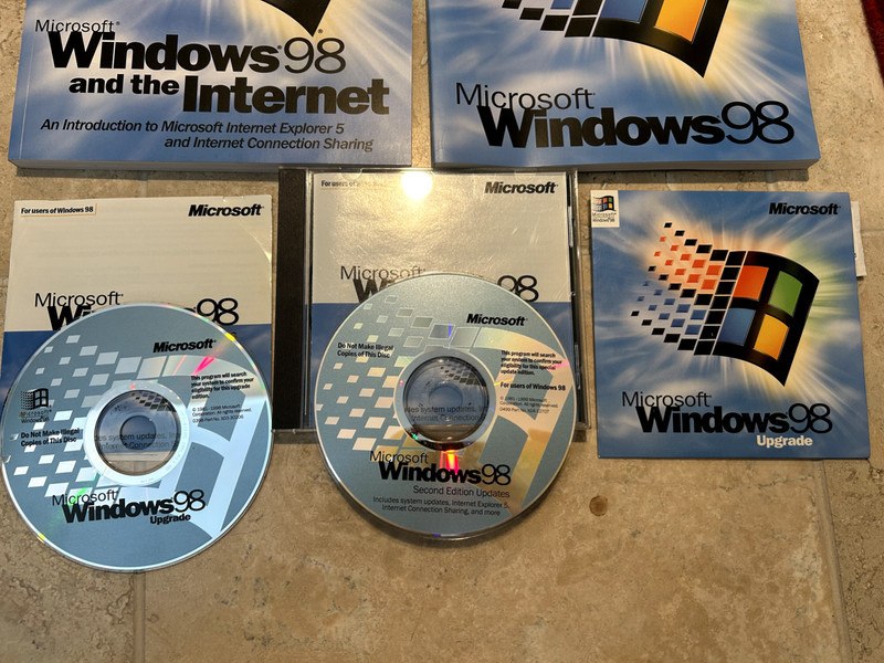 Microsoft Windows 98 Upgrade & 2nd Ed Updated & Windows 98 manual Bonus Bundle gallery
