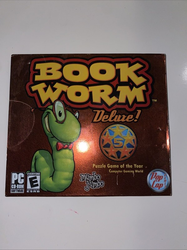 BOOKWORM Deluxe MAC CD-ROM MacPlay PopCap Jewel