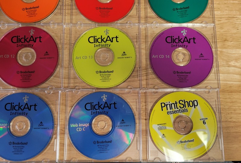 Broderbund Print Shop Essential Clickart Infinity Clip Art Collection 1-9 &10-15 gallery