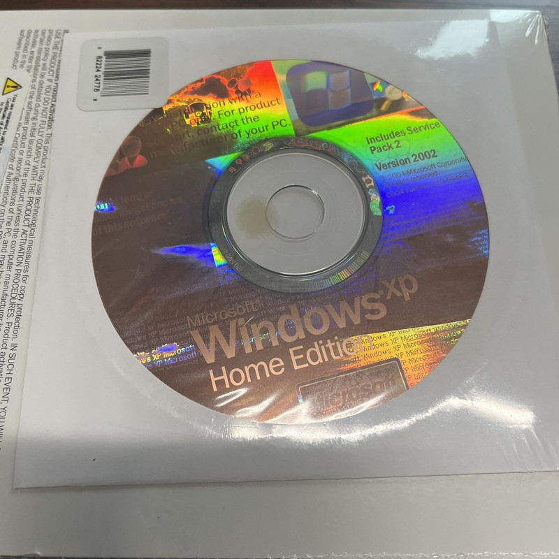 Microsoft Windows XP Home SP2 Sealed DVD Only No COA or Key gallery