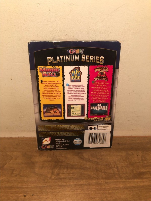 eGames Platinum Series PC Magic Ball 3 Flip or Flop Tripeaks Vista XP gallery