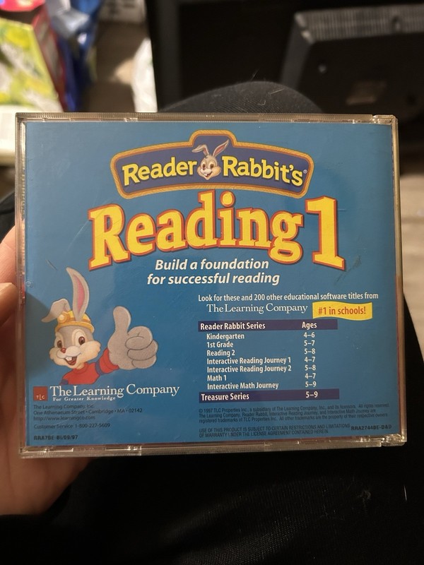 Vintage Reader Rabbit’s Reading 1 Ages 4-7 Windows and Macintosh Version 2.04 gallery