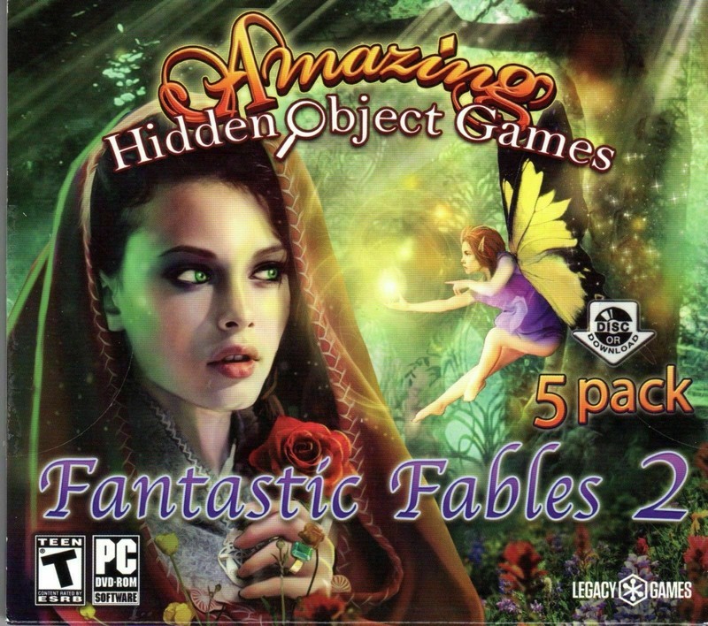 AMAZING HIDDEN OBJECT GAMES FANTASTIC FABLES 2, 5 PACK :FM19-1