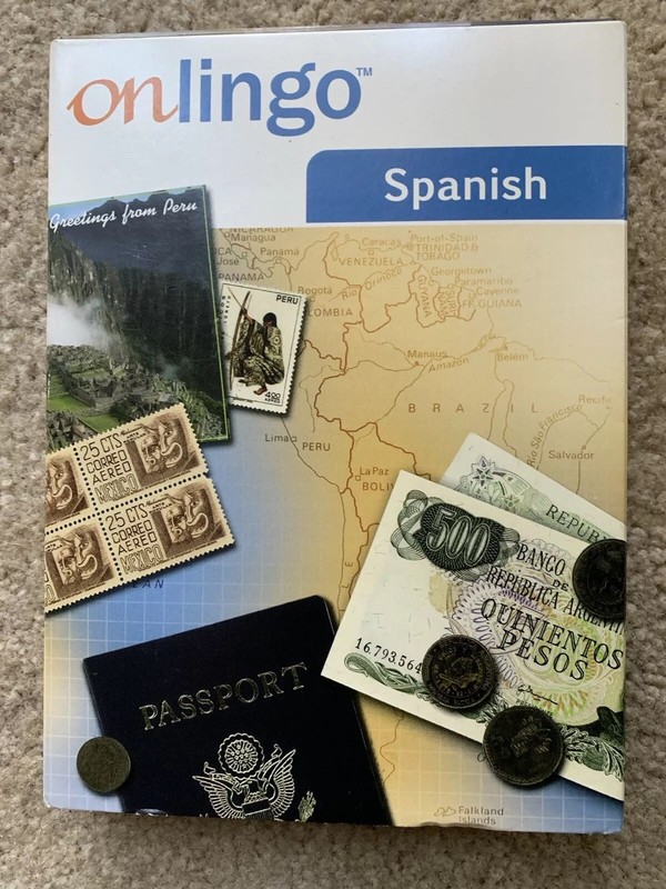 Onlingo Spanish Cd’s Level 1 Audio Cd 1 ,2 Learning Guide 2006 Mac And PC