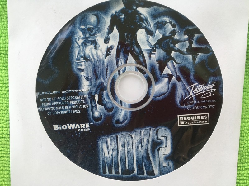 Vintage Software – MDK2 MDK 2 Windows Bioware Interplay Video Game CD-ROM