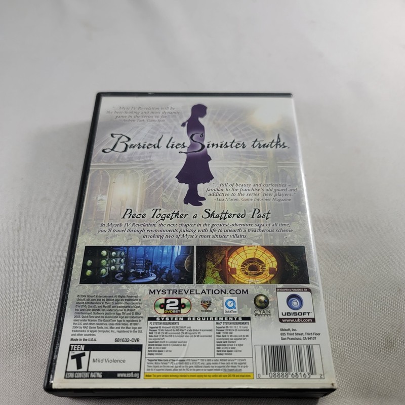 📦 Myst IV: Revelation -- Limited Edition (Windows/Mac DVD-ROM, 2004 w/ Manual) gallery