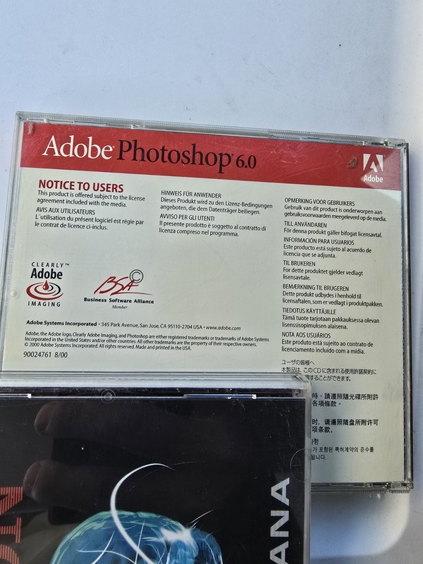 Adobe Photoshop 6.0 Macintosh Mac Vintage Software CD Jewel Case W/ Serial Code gallery