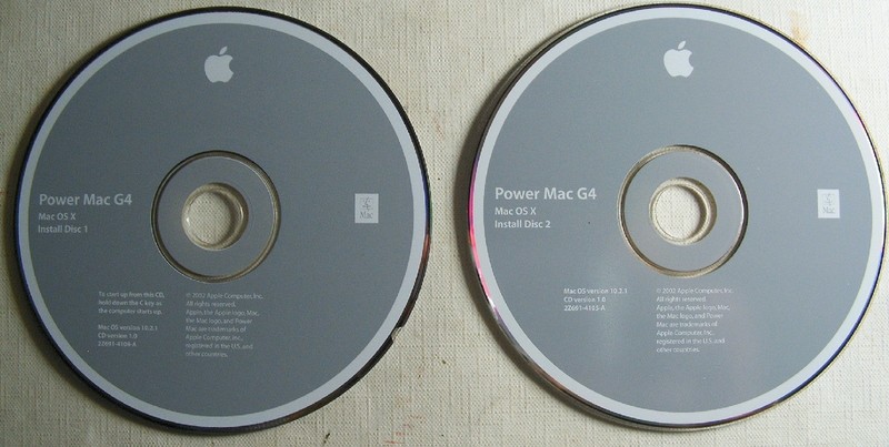Install Software Power Mac G4 Jaguar 10.2.1 Mac OS X 2002