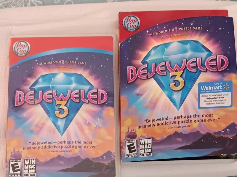 Bejeweled 3 (PC Windows/Mac CD-ROM, 2010 Pop Cap Games Bonus PC Windows Game