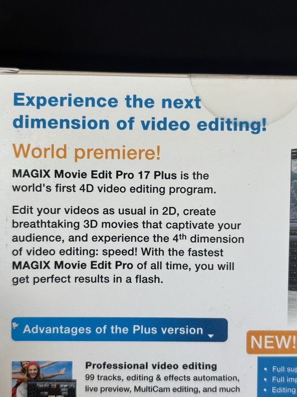 MAGIX Movie Edit Pro 17 Plus HD PC Video Editing Software New Open Box 2013 EDT. gallery
