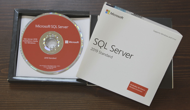 SQL Server 2019 Standard Edition, Retail BOX COA Holographic DVD Genuine