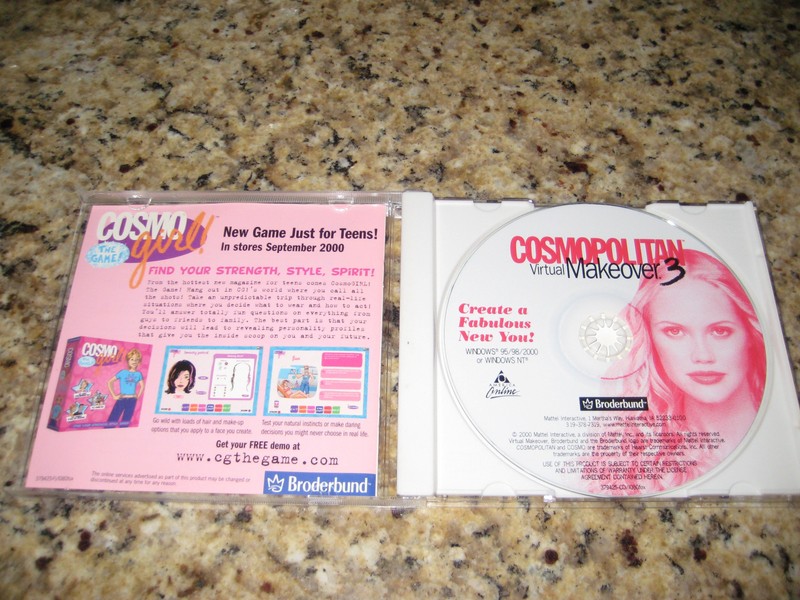 Cosmopolitan Virtual Makeover 3 PC CD-ROM 2000 Broderbund Mattel Windows 95/98 gallery