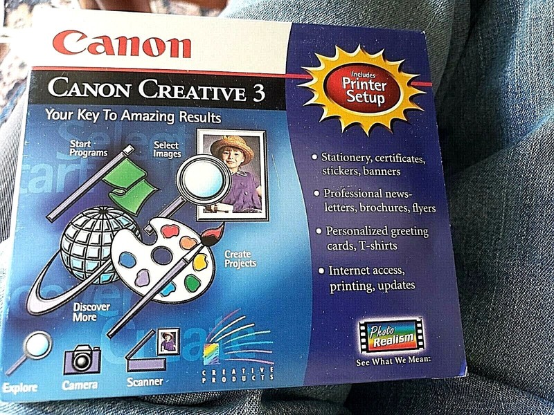 Canon Creative 3 & Printer Setup Windows 95, & 3.1