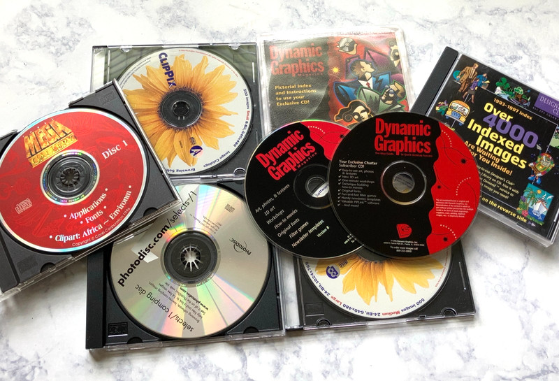 Lot of Clip Art & Photo Images CDs ~ Dynamic Graphics, Photodisc, ClipPix, Mega+